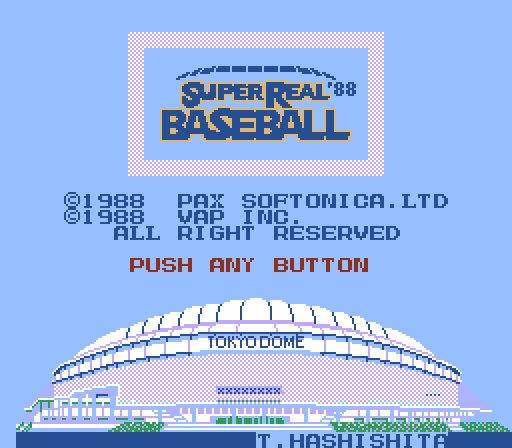   Super Real Baseball '88 (   88) 
